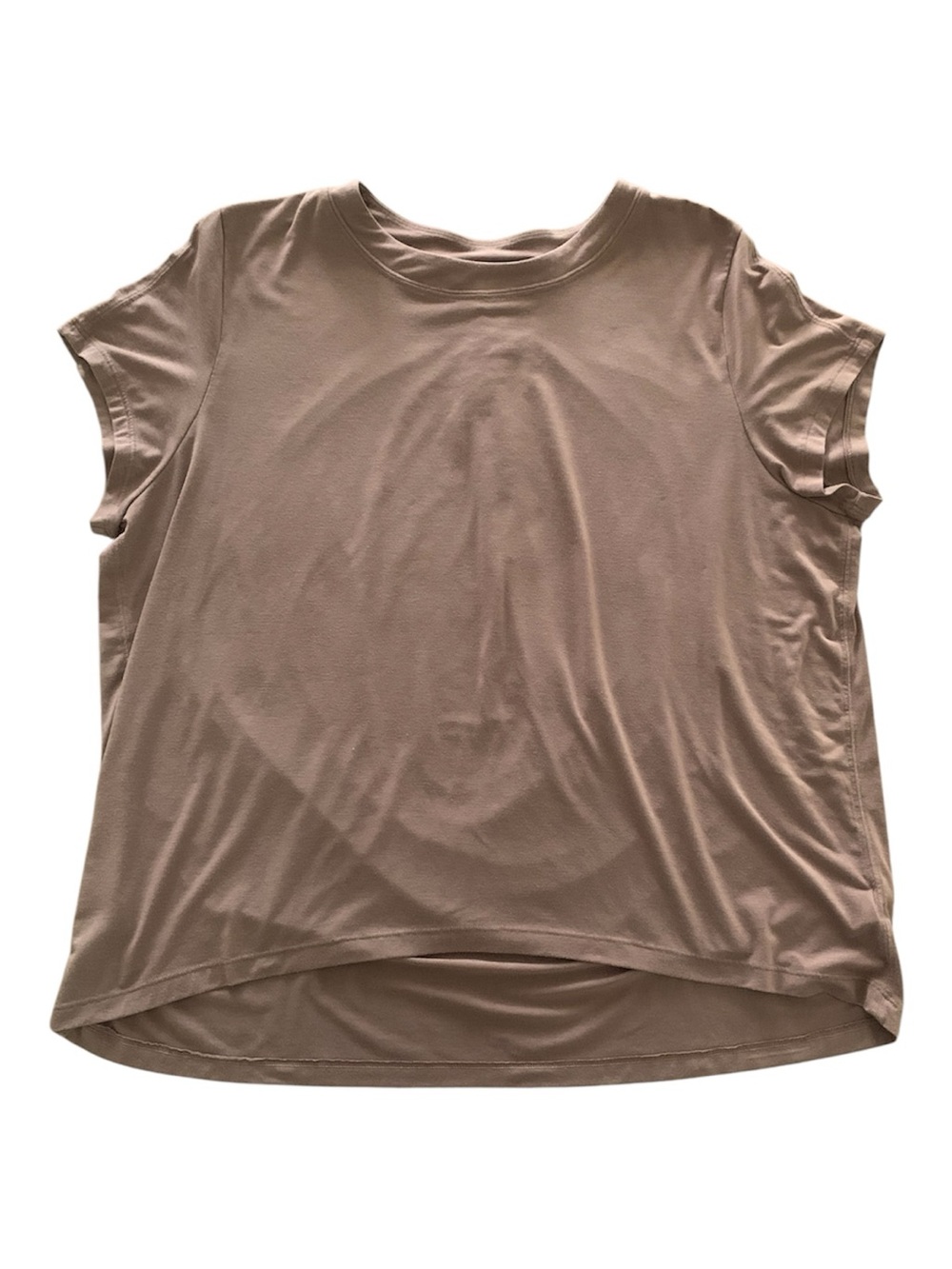 Athleta Short Sleeve Crew Tee in Taupe Beige